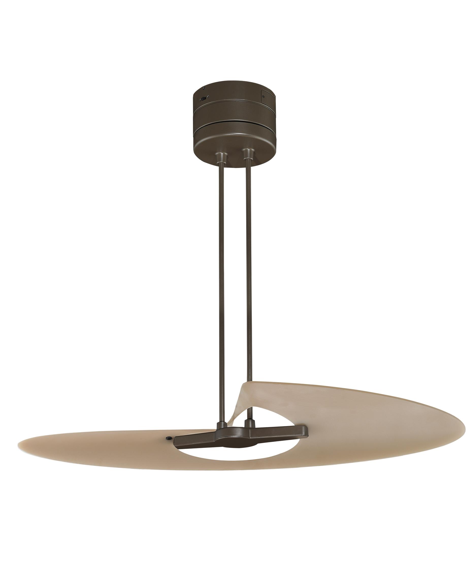 Fanimation Marea 42 Inch 1 Blade Ceiling Fan Capitol Lighting Shown In Oil Rubbed Bronze Finish And Amber Frosted Glass
