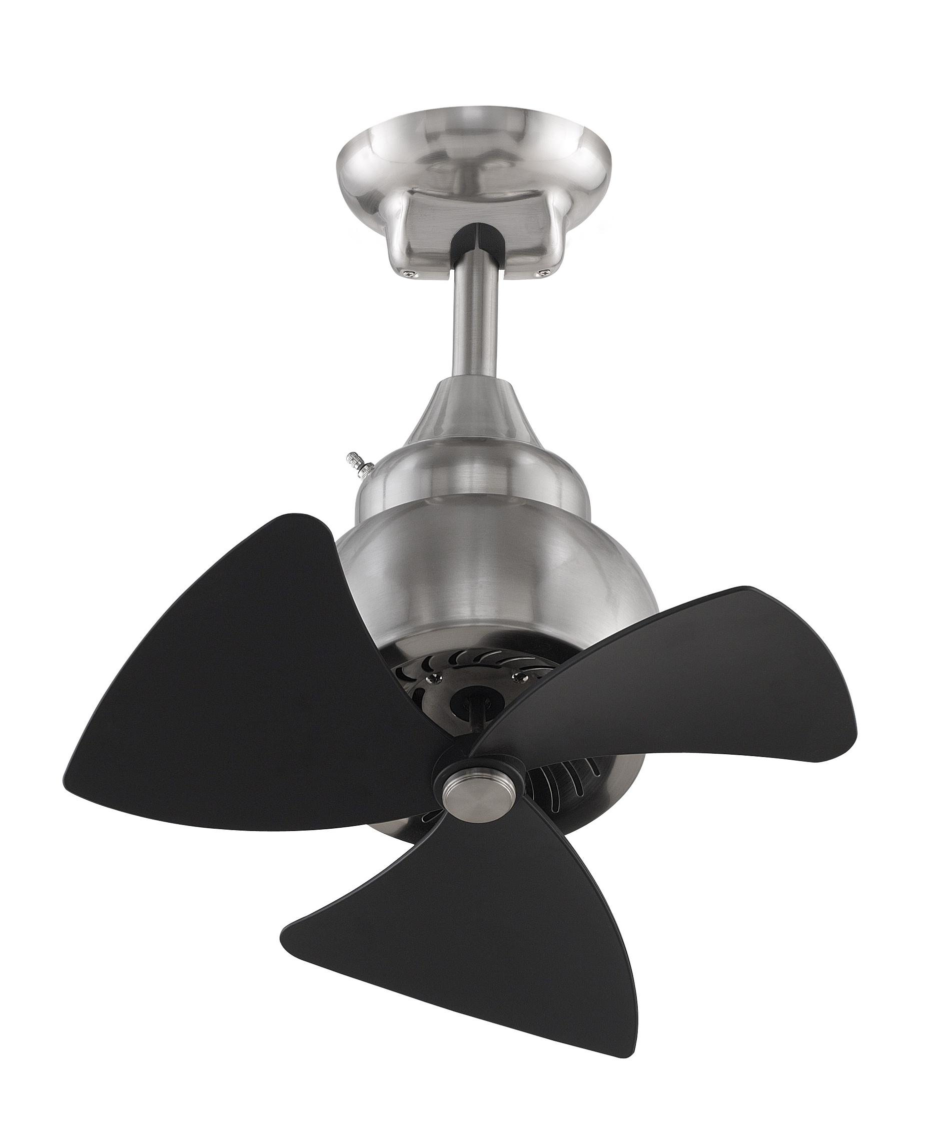 Fanimation Pearson 18 Inch 3 Blade Ceiling Fan Capitol Lighting Shown In Brushed Nickel Finish