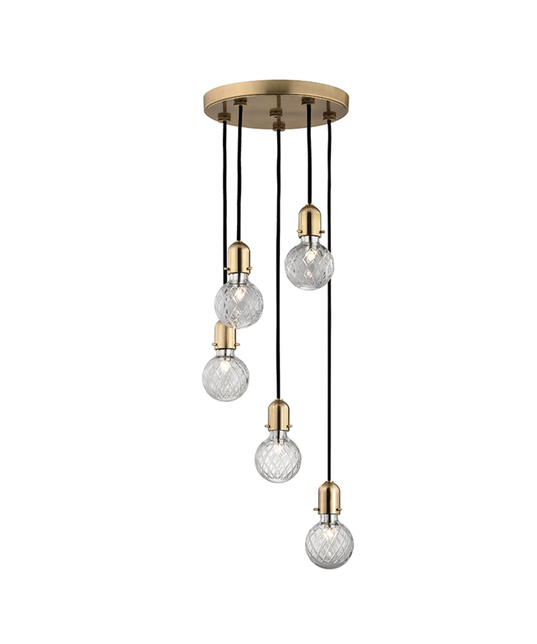 Hudson Valley Marlow 12 Inch Wide 5 Light Multi Pendant Hudson Valley Marlow 12 Inch Wide 5 Light Multi Pendant Capitol Lighting 1 800lighting Com
