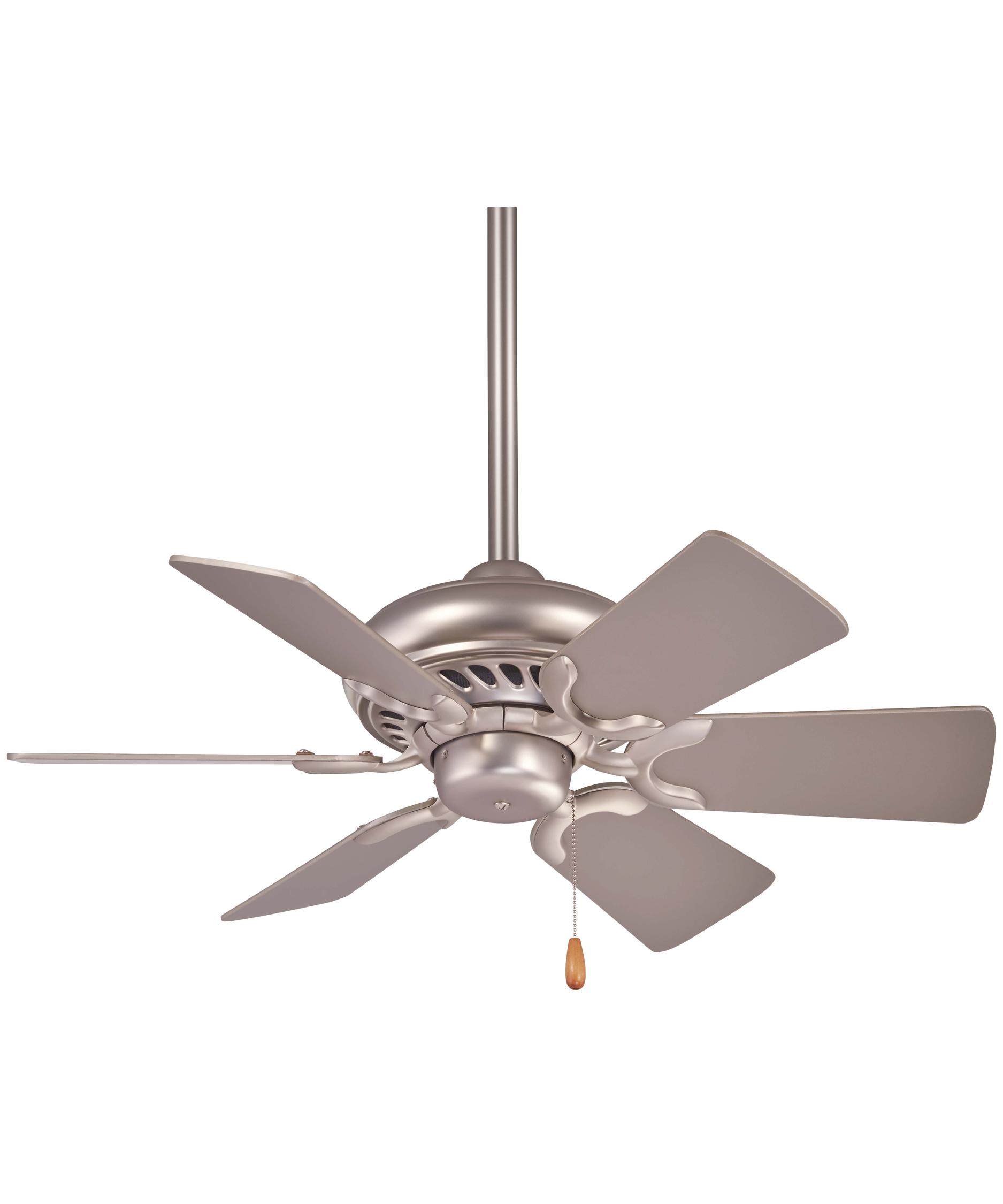 Minka Aire Supra 32 Inch 6 Blade Ceiling Fan Capitol Lighting 1 Shown In Brushed Steel Finish