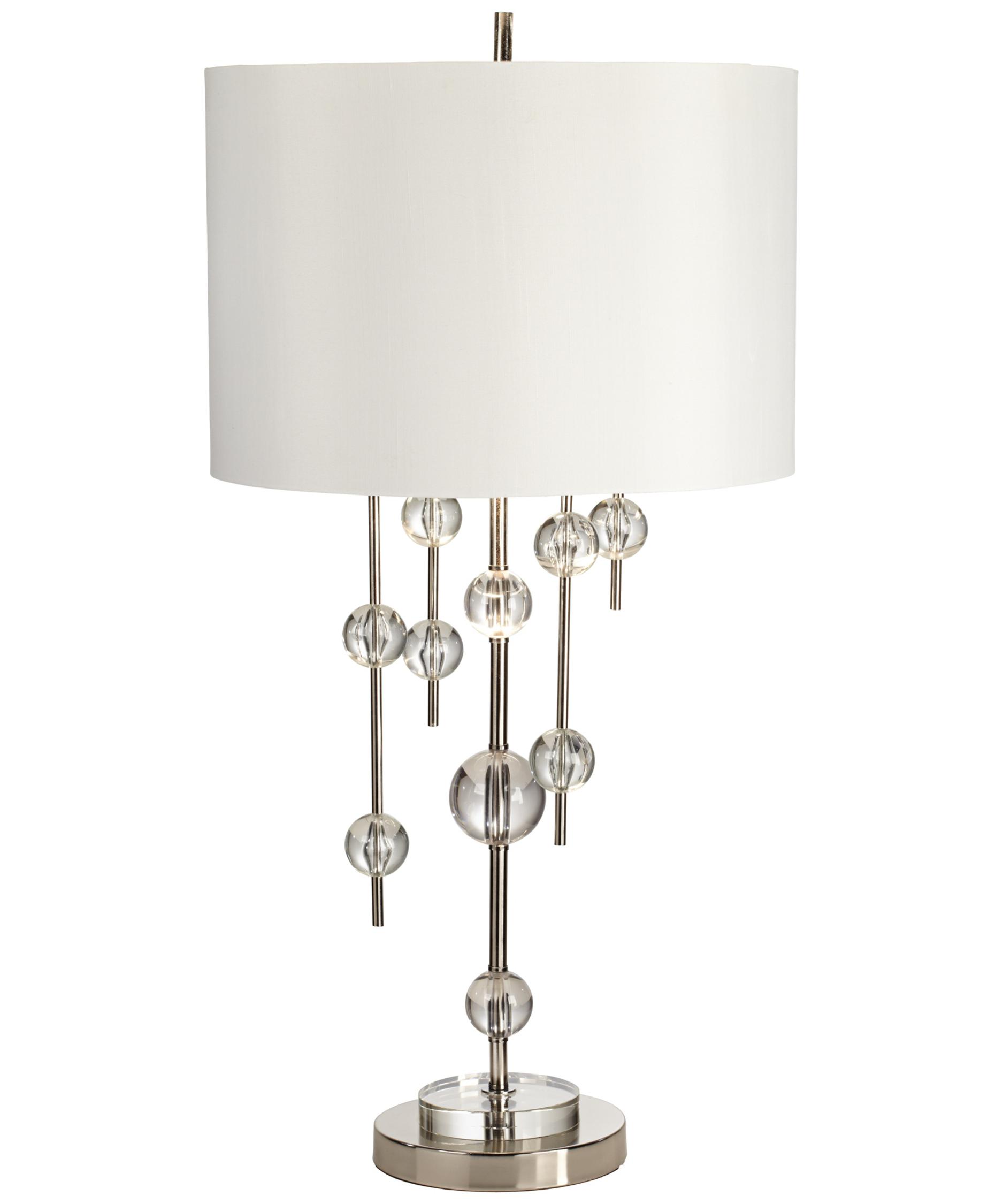 Table Lamps Village Nyc Shown in Gold finish and Shantung Fabric shade
